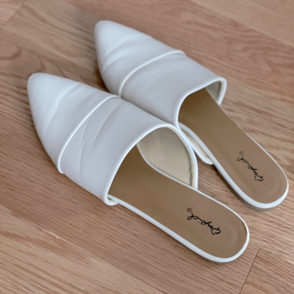 Women’s Mule - vegan leather White